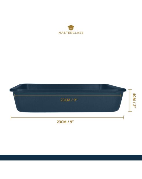 Plat de cuisson gris - 24x24x5 cm