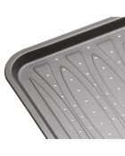 Plateau de cuisson antiadhésif gris - 39x31.5x15 cm