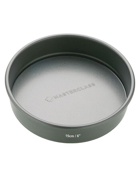 Moule rond antiadhésif à fond amovible gris - D.15 cm