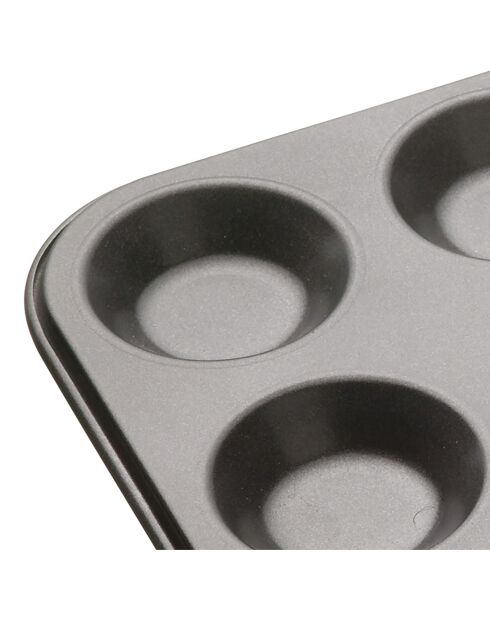 Moule à 12 Tartelettes gris - 31x24x1.4 cm