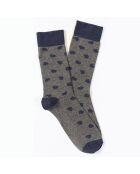 Chaussettes dépareillées grises
