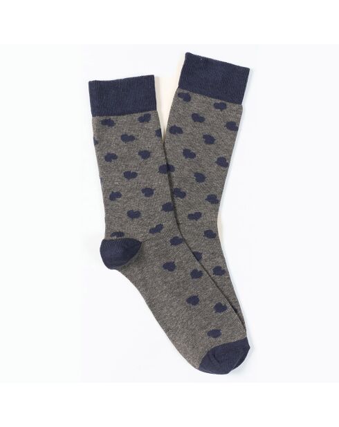 Chaussettes dépareillées grises