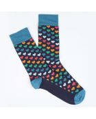 Chaussettes dépareillées multicolores