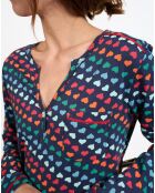 Chemise de nuit multicolore