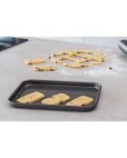 Plateau de cuisson gris - 24x18x1.5 cm