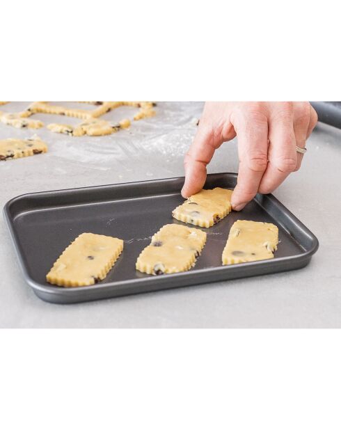 Plateau de cuisson gris - 24x18x1.5 cm