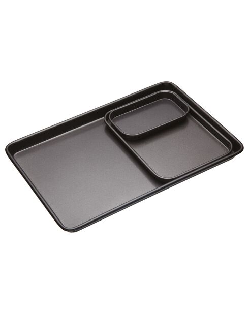 Plateau de cuisson gris - 24x18x1.5 cm
