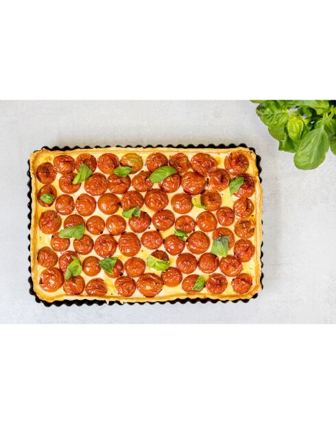 Moule à Tarte Rectangulaire gris - 31.5x22x3 cm