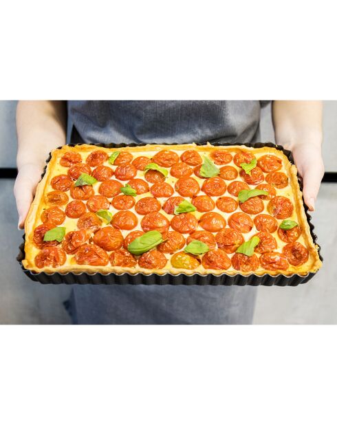 Moule à Tarte Rectangulaire gris - 31.5x22x3 cm