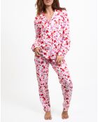 Pyjama haut manches longues & Pantalon roses