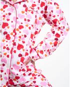 Pyjama haut manches longues & Pantalon roses