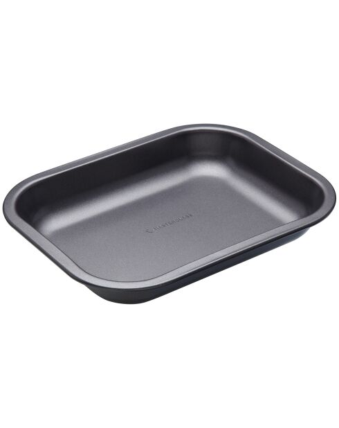 Plat de cuisson gris - 27x21x4 cm