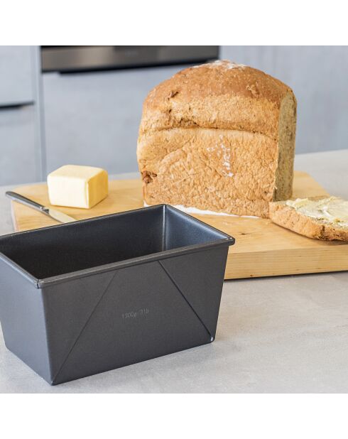 Moule à Pain Antiadhésive noir - 21x13x12 cm