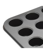 Moule à 20 mini bouchées noir - 37x27x3.5 cm