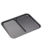Plateau de Cuisson 2-en-1 gris - 39x31x1.5 cm