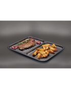 Plateau de Cuisson 2-en-1 gris - 39x31x1.5 cm