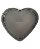 Moule En Forme De Coeur à fond amovible gris - 21.5x23x7.7 cm