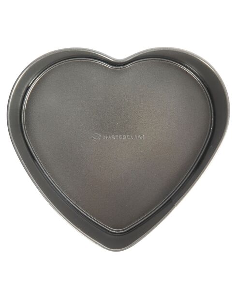 Moule En Forme De Coeur à fond amovible gris - 21.5x23x7.7 cm