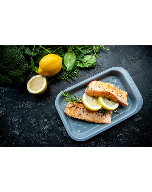 Set de Plats de Cuisson Empilables gris - 22.8x35.5x1.2 cm