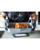 Set de Plats de Cuisson Empilables gris - 22.8x35.5x1.2 cm