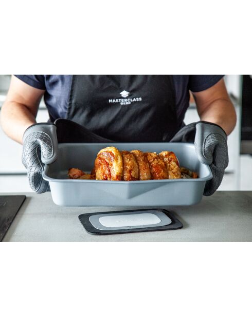 Set de Plats de Cuisson Empilables gris - 22.8x35.5x1.2 cm