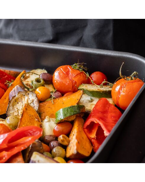 Plateau de cuisson noir - 42x32x6.6 cm