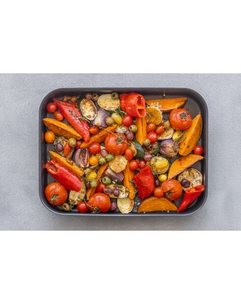 Plateau de cuisson noir - 42x32x6.6 cm