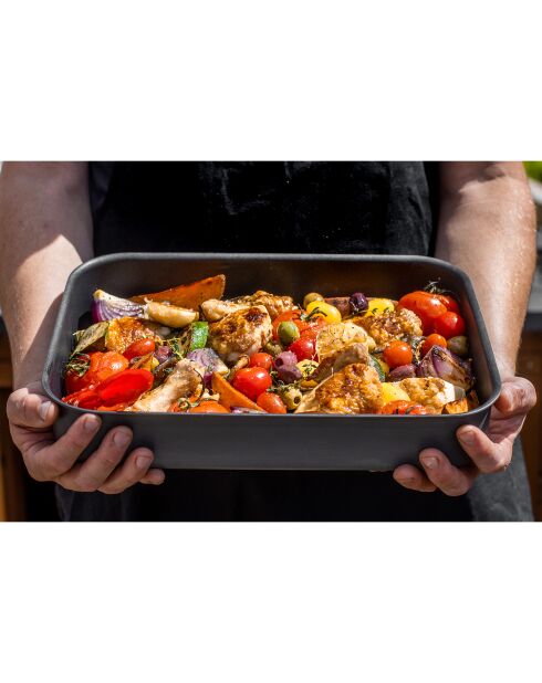 Plateau de cuisson noir - 42x32x6.6 cm