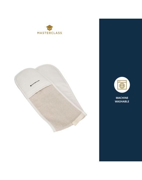 Gant double de Cuisine crème