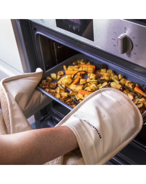 Gant double de Cuisine crème