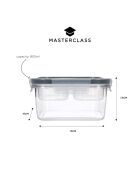 Boîte de conservation des aliments transparente - 15x15x8 cm