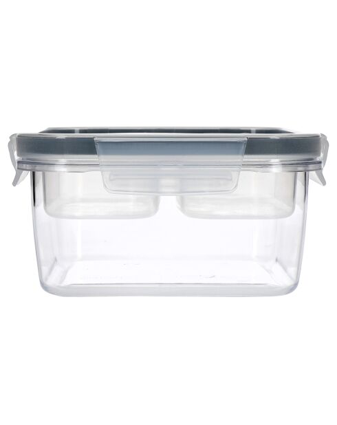 Boîte de conservation des aliments transparente - 15x15x8 cm