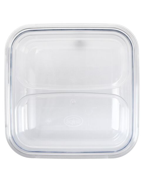 Boîte de conservation des aliments transparente - 15x15x8 cm