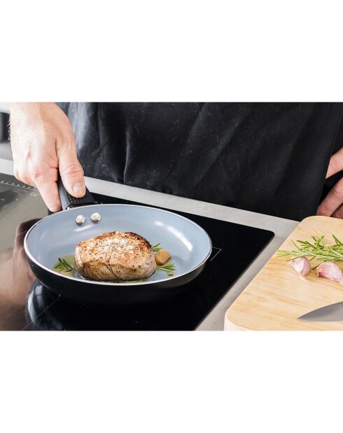 Poêle à frire à induction noire - D.20 cm