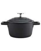 Cocotte avec Couvercle noire - 1,4 L