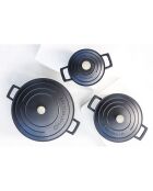 Cocotte avec Couvercle noire - 1,4 L