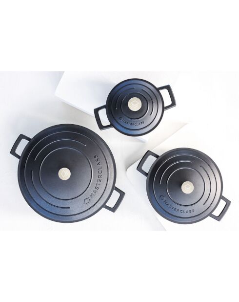 Cocotte avec Couvercle noire - 1,4 L