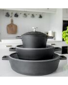 Cocotte avec Couvercle noire - 1,4 L