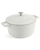 Cocotte moyenne avec couvercle crème - 4 L