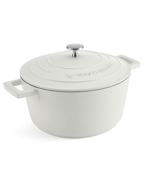 Cocotte moyenne avec couvercle crème - 4 L
