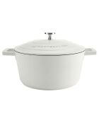 Cocotte moyenne avec couvercle crème - 4 L