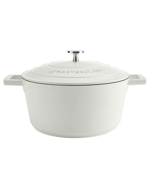 Cocotte moyenne avec couvercle crème - 4 L
