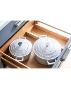 Cocotte moyenne avec couvercle crème - 4 L