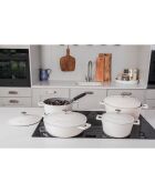 Cocotte moyenne avec couvercle crème - 4 L