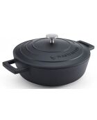Cocotte avec Couvercle noire - 2,5 L