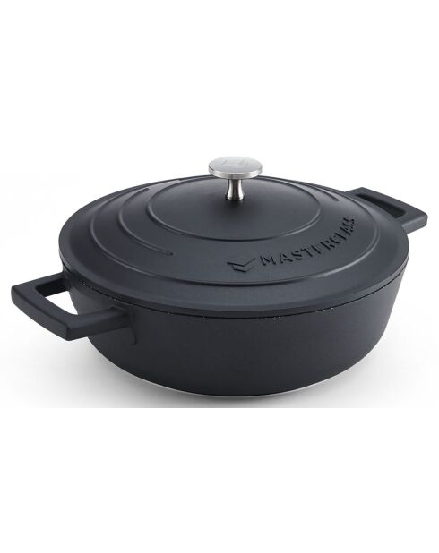 Cocotte avec Couvercle noire - 2,5 L