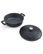 Cocotte avec Couvercle noire - 2,5 L