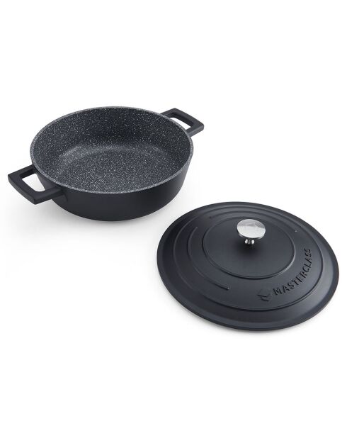 Cocotte avec Couvercle noire - 2,5 L