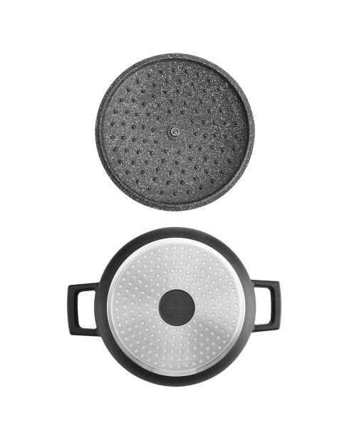 Cocotte avec Couvercle noire - 2,5 L