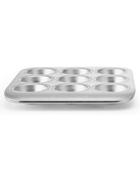 Moule à muffins Recycled Aluminium argenté - 24.4x22.4x2.4 cm